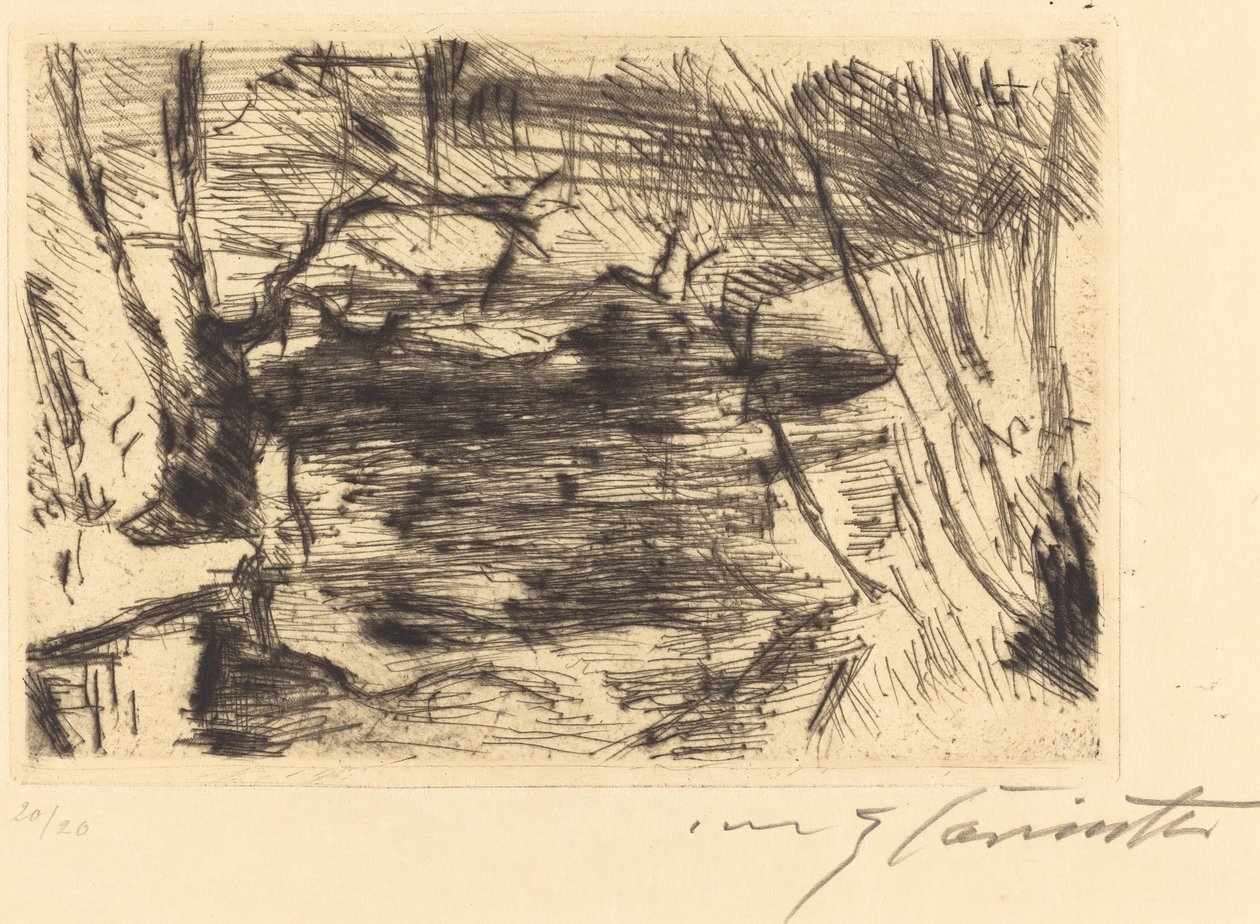 Der Neue See (Nové jezero) od Lovis Corinth