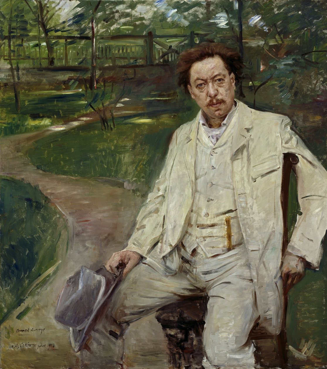 Klavírista Conrad Ansorge od Lovis Corinth