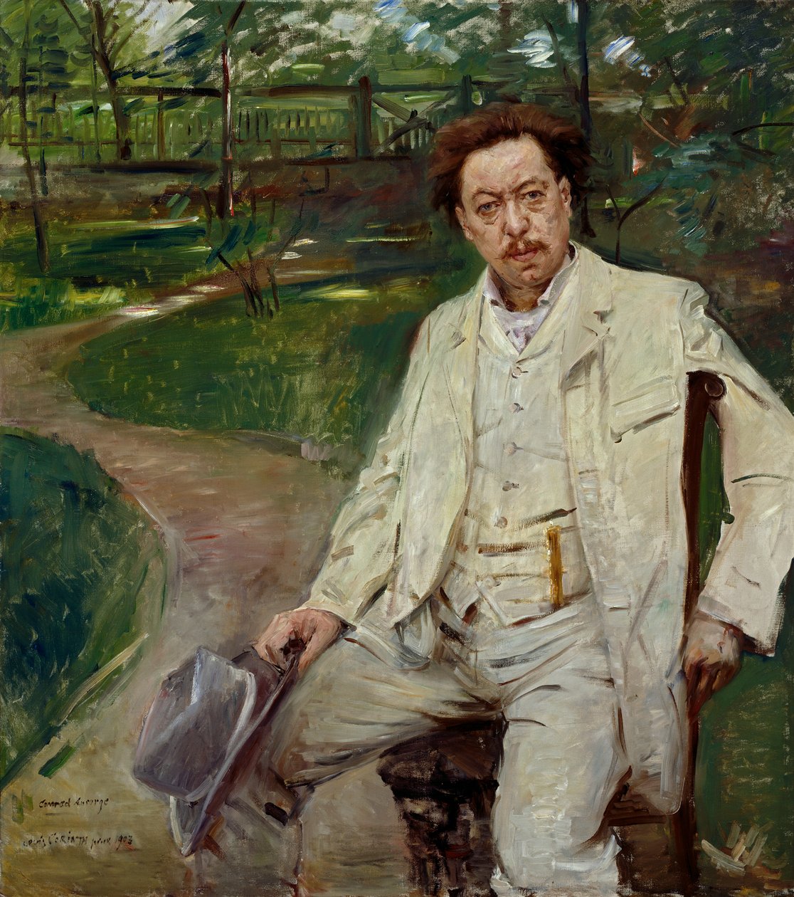 Pianista Conrad Ansorge od Lovis Corinth