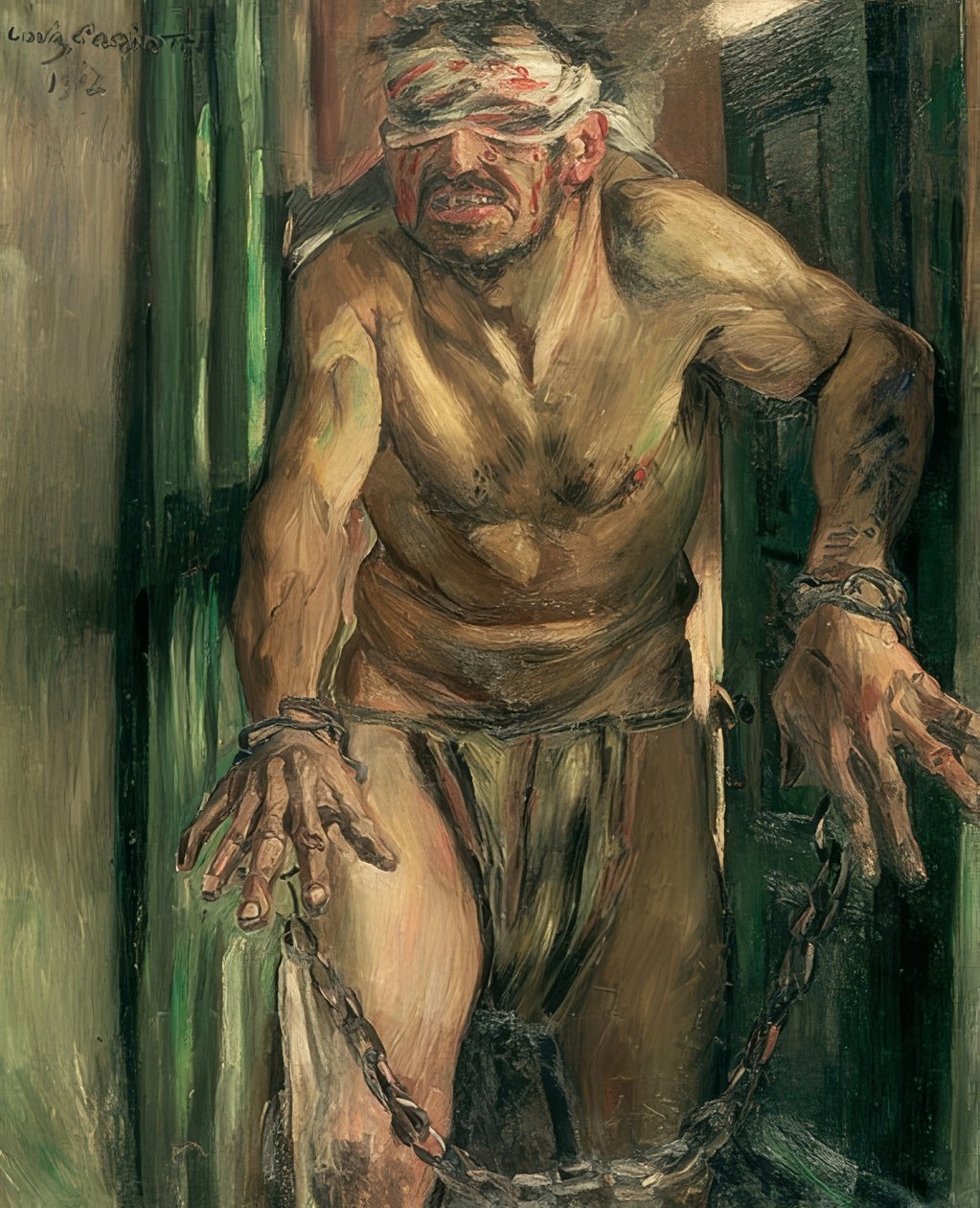 Zaslepený Samson. 1912 od Lovis Corinth