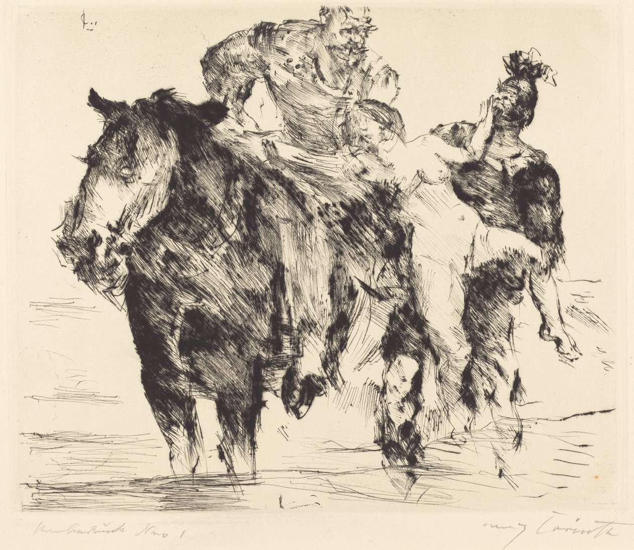 Znásilněná žena Znásilnění, 1920. od Lovis Corinth