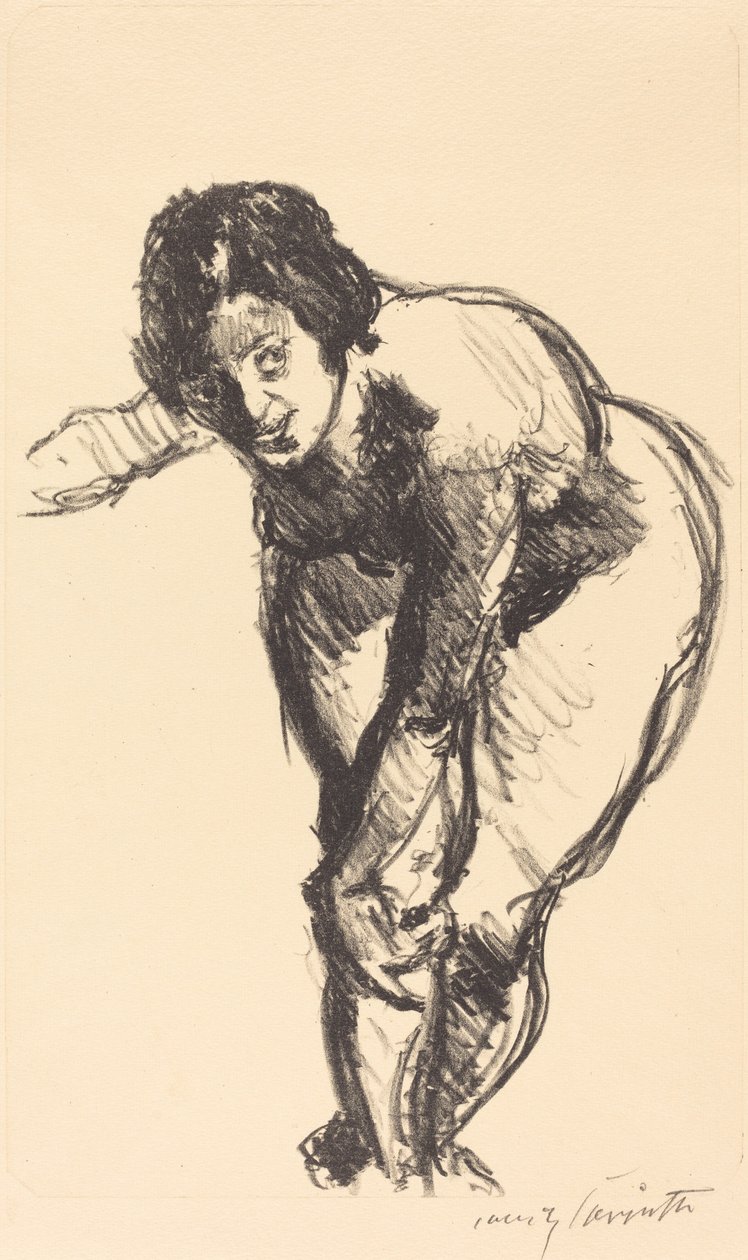 Nude ohýbání vpřed od Lovis Corinth