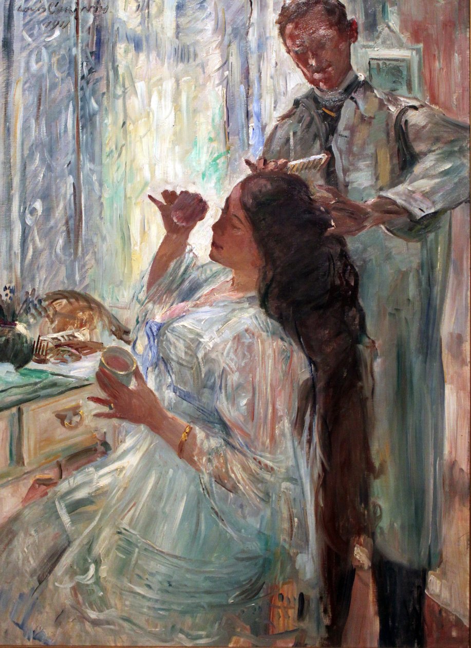 Německy: Am Putztisch Charlotte Corinth at her Dressing Table (U toaletního stolku) od Lovis Corinth