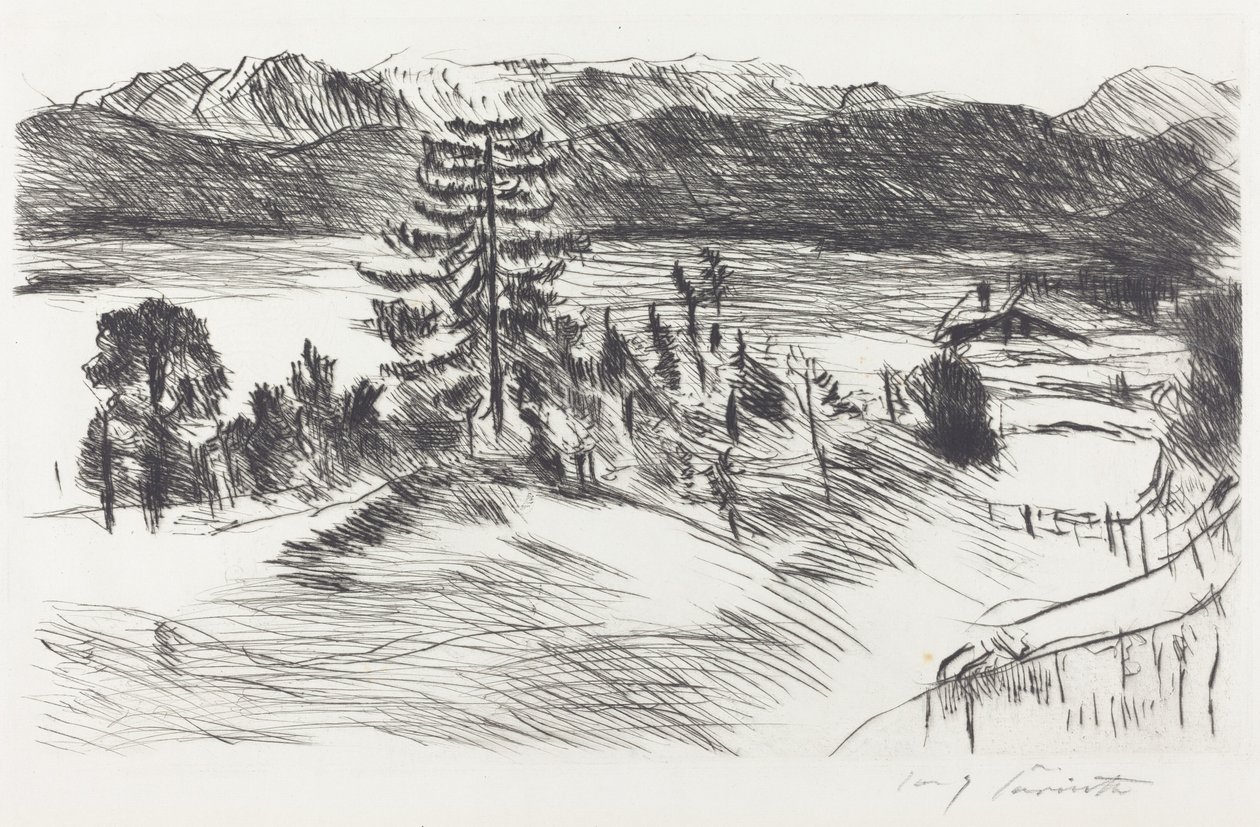 Grosse Walchenseelandschaft (krajina velkého Walchenského moře) od Lovis Corinth