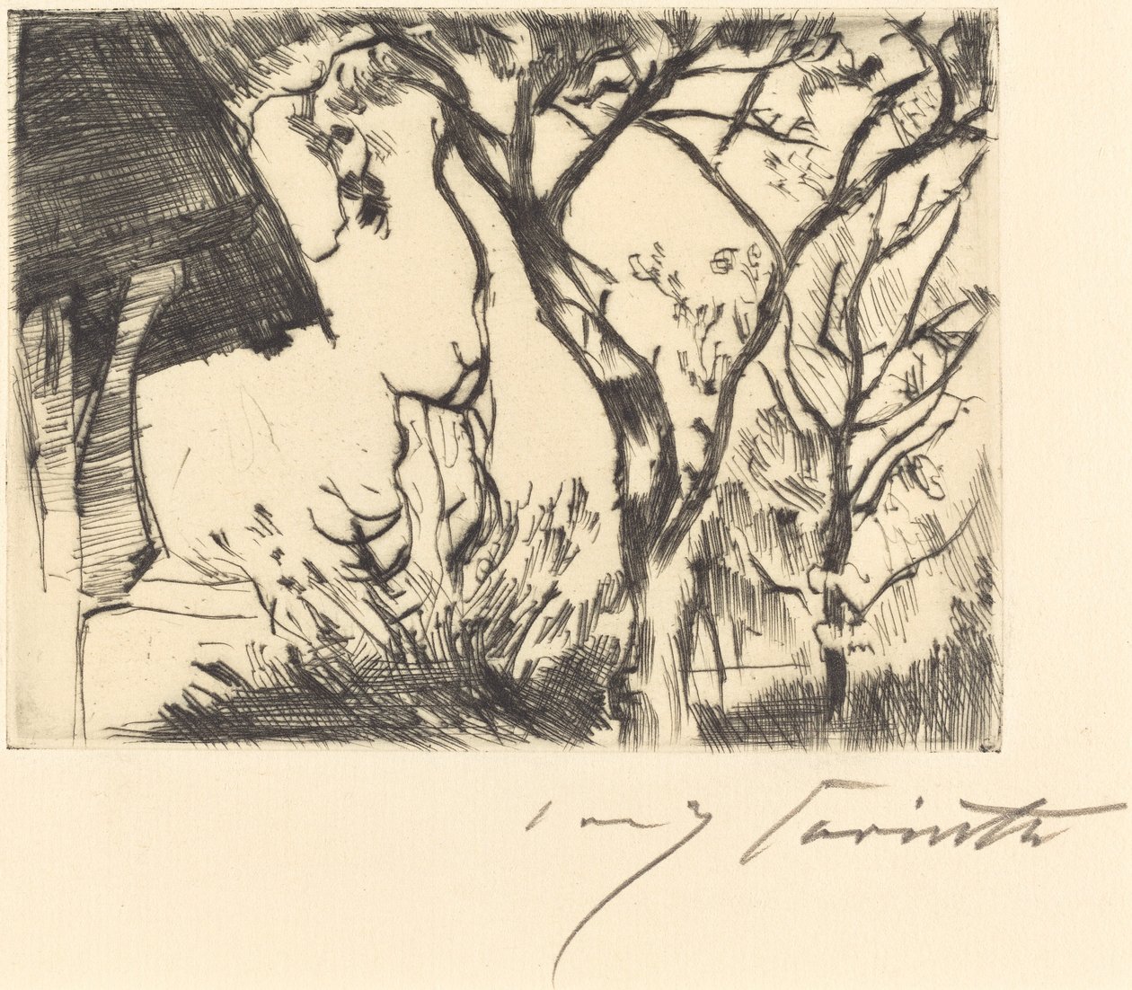 Hausecke roh domu, 1918. od Lovis Corinth