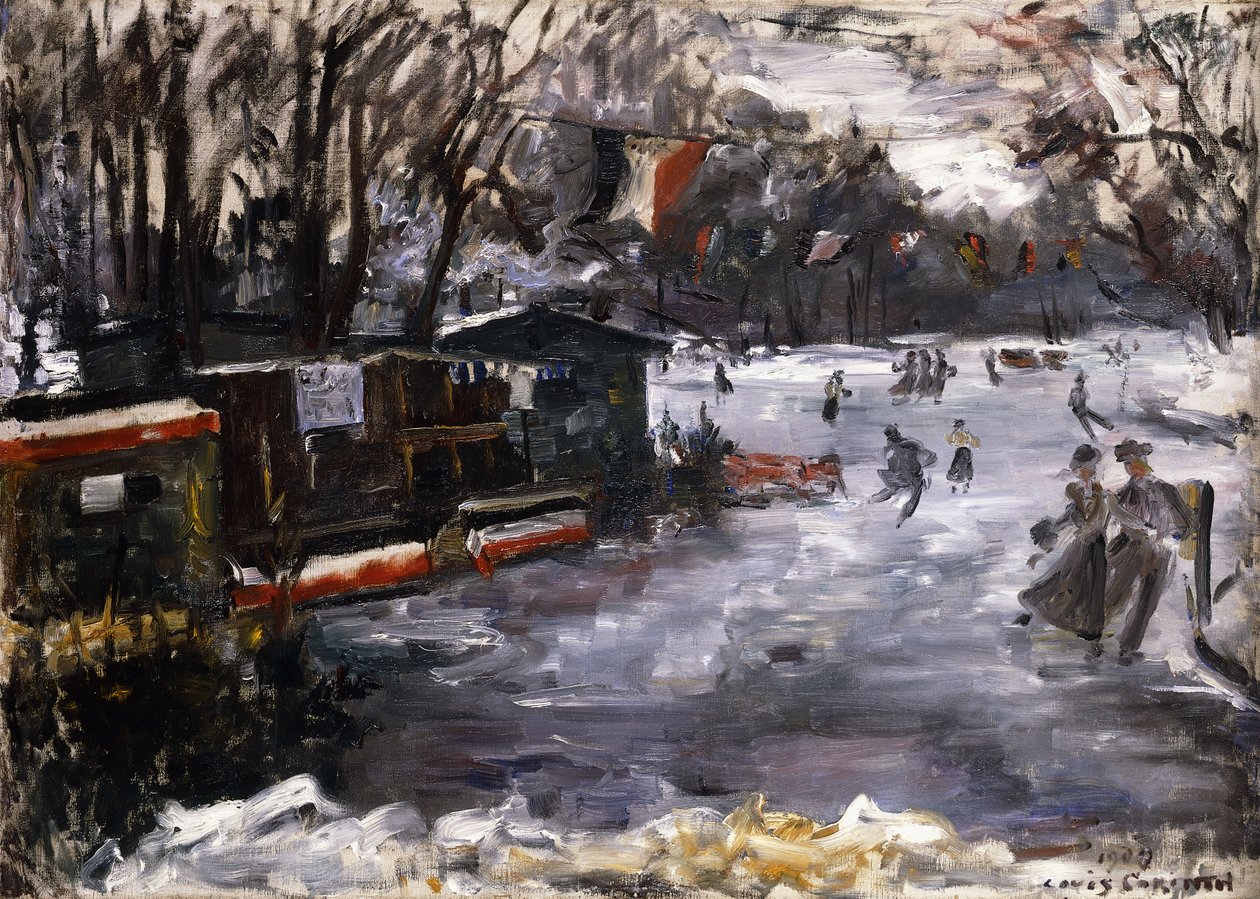 Kluziště v Tiergarten, Berlín; Zimní stadion v berlínské Tiergarten, 1909 od Lovis Corinth