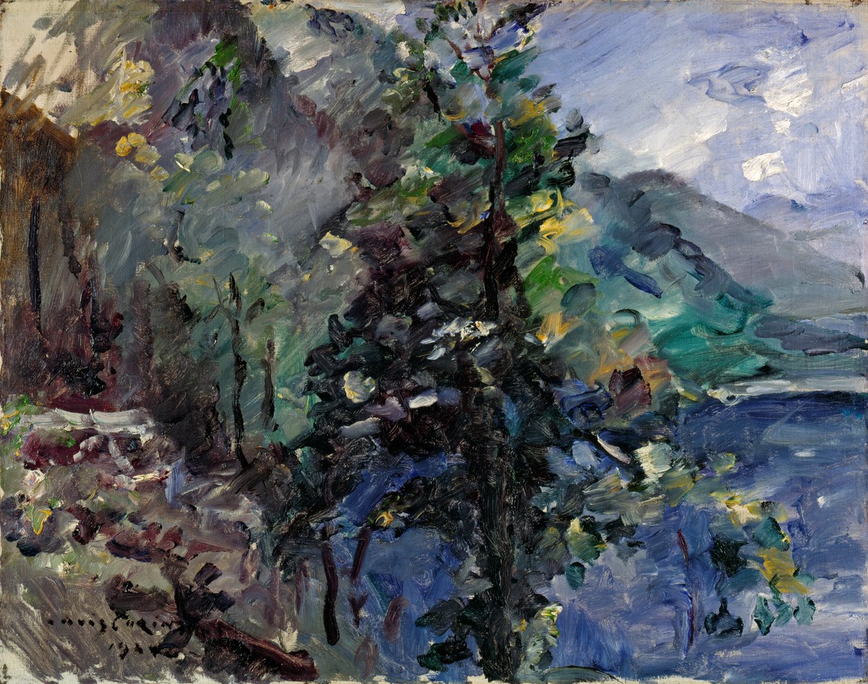 Jochberg u jezera Walchensee od Lovis Corinth