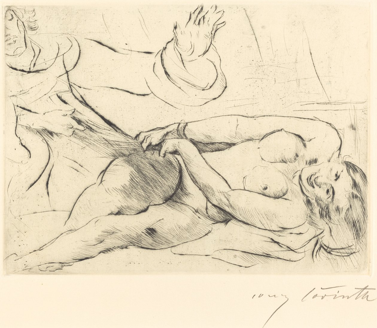 Josefa a Potifarova manželka II od Lovis Corinth