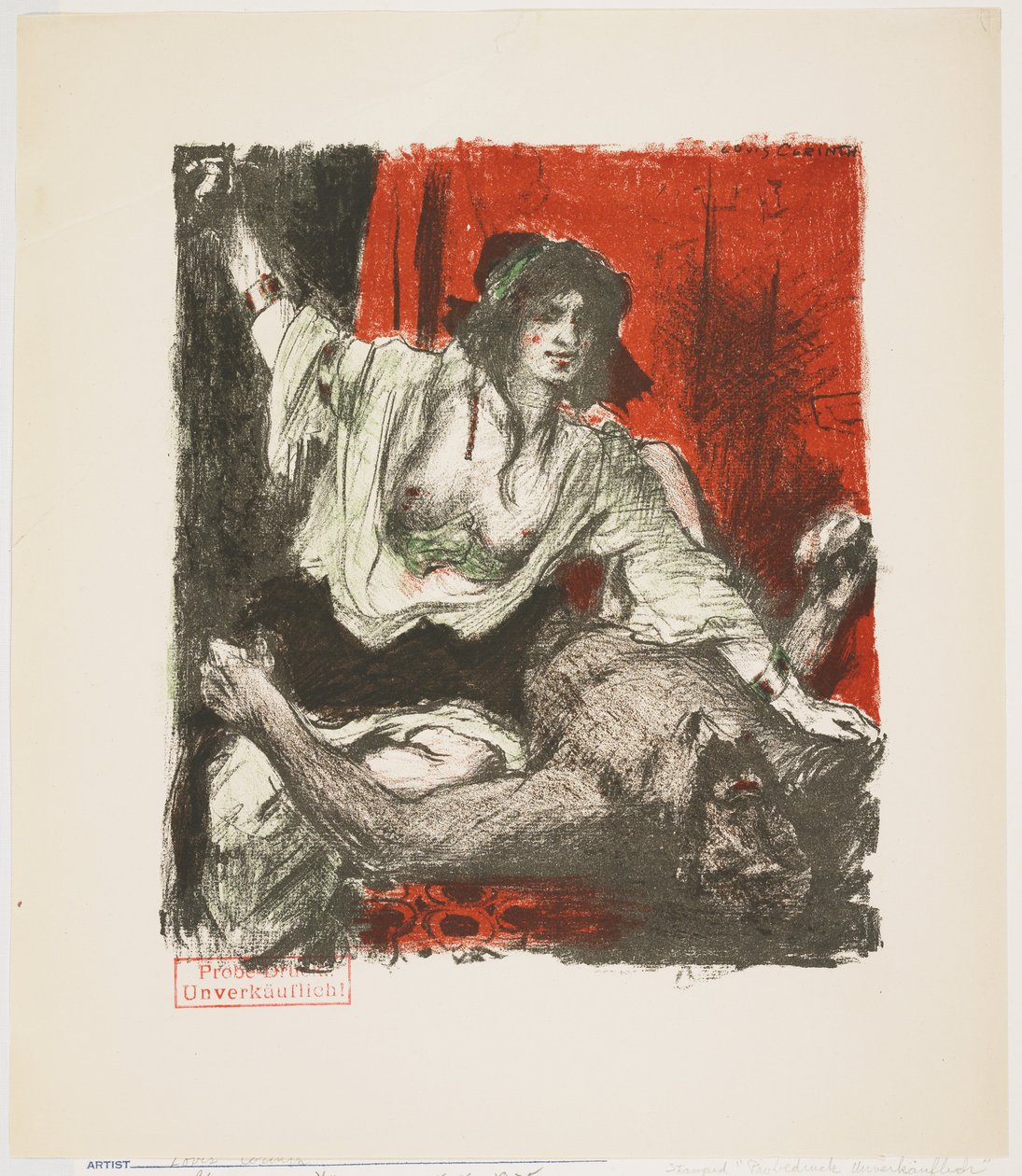 Judith a Holofernes, z Das Buch Judith (Kniha Judith), 1910 od Lovis Corinth