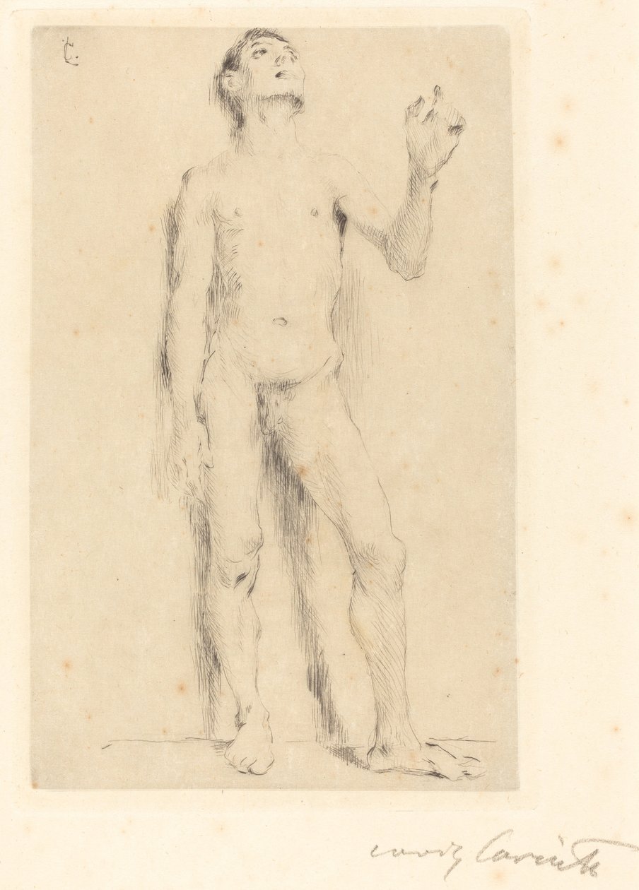 Mladý mužský akt od Lovis Corinth