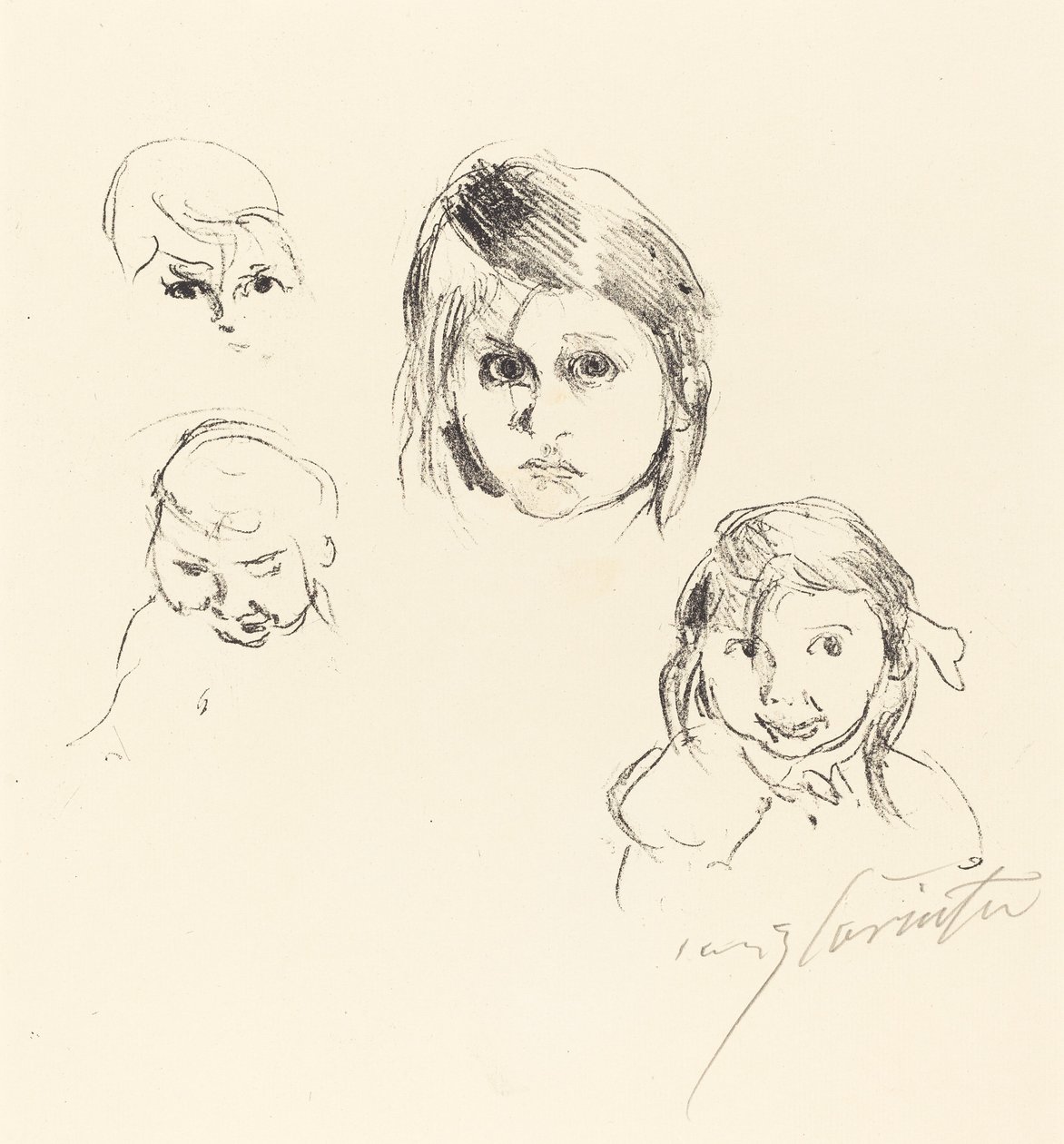 Kinderköpfe (hlavy dětí) od Lovis Corinth