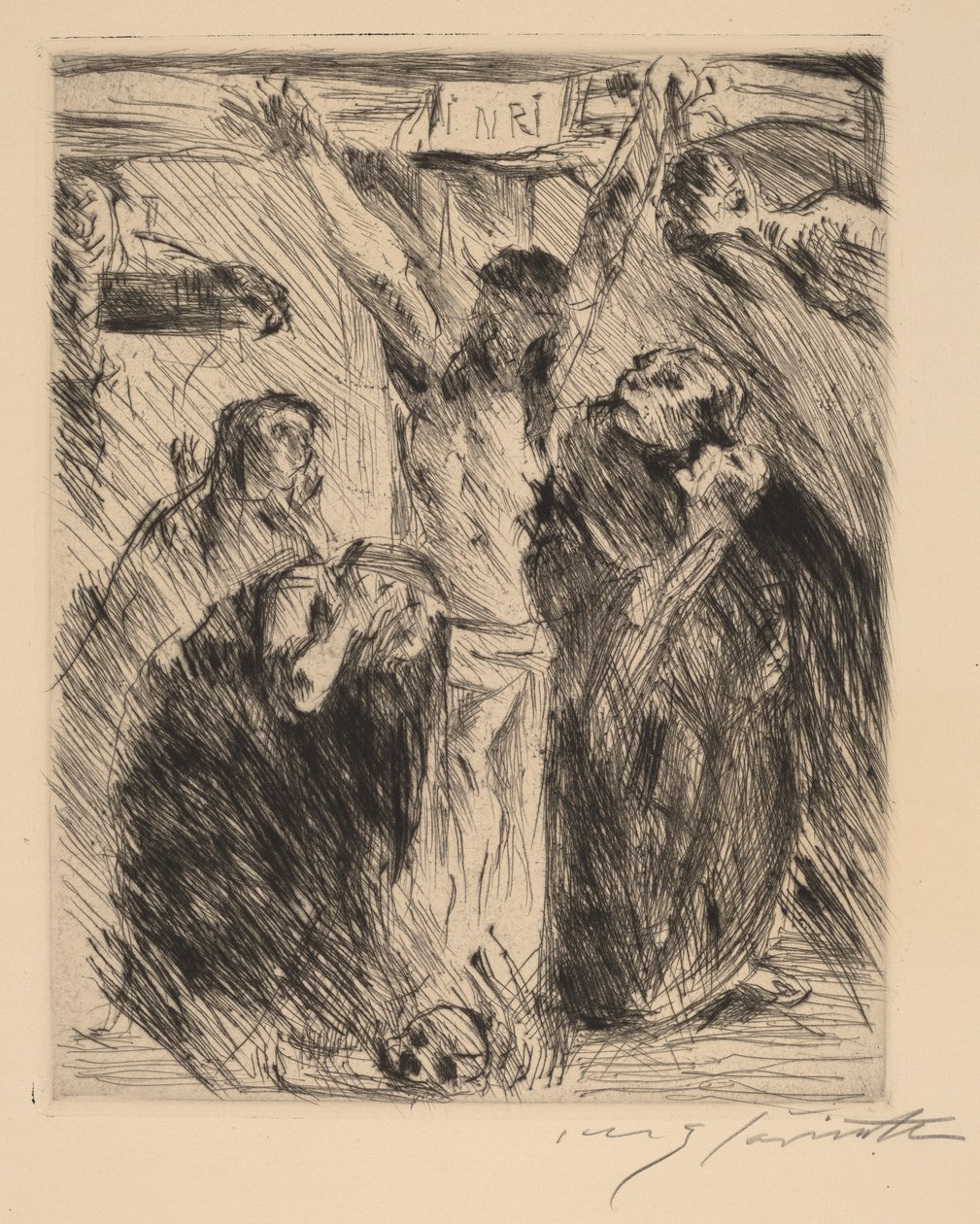 Ukřižování podle oltářního obrazu v Tölzu, 1921-1922. od Lovis Corinth
