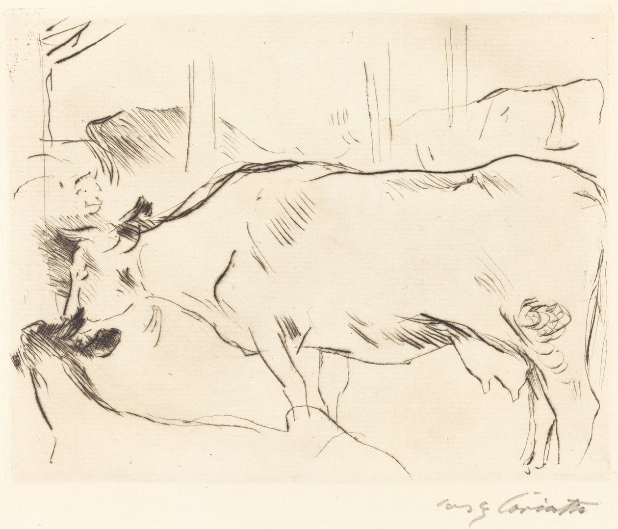 Kuhstall II Cow Barn II, 1914. od Lovis Corinth