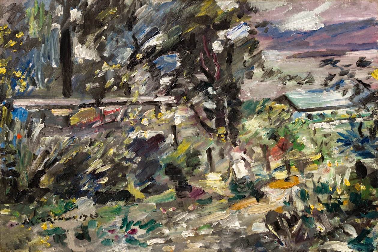 Walchenské jezero, stříbrná cesta od Lovis Corinth