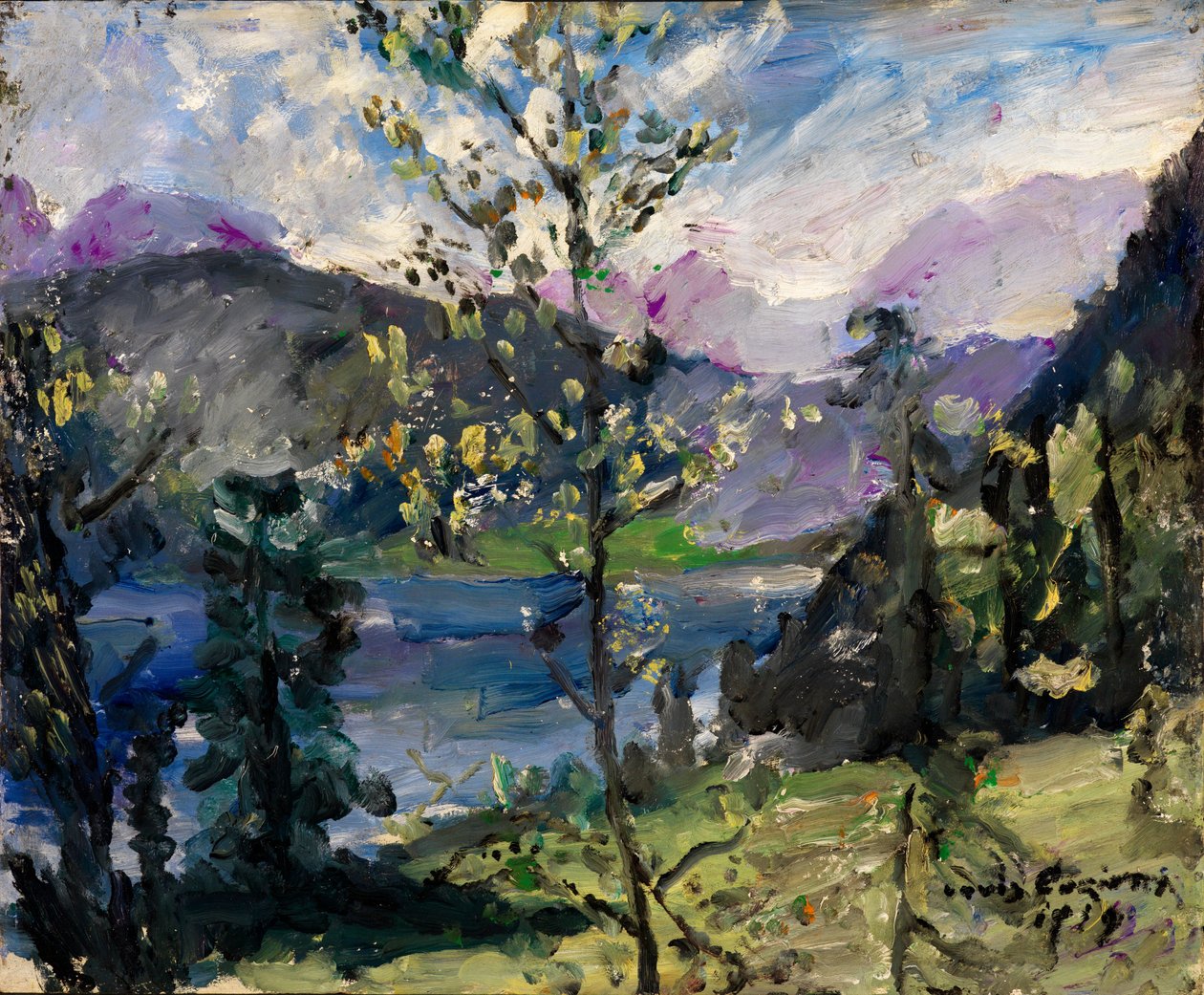 Krajina u jezera Walchensee od Lovis Corinth