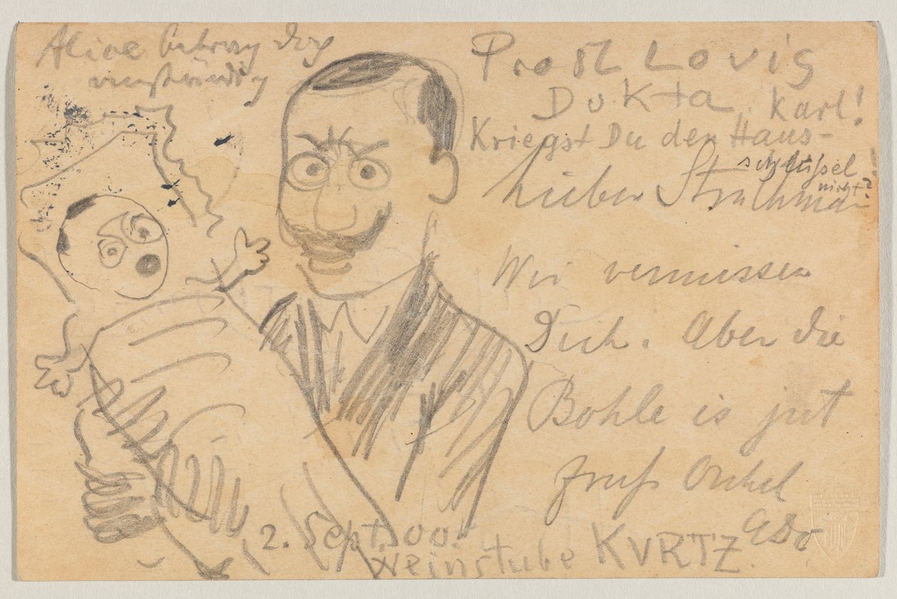 Lovis Corinth Carlu Strathmannovi: pohlednice od Lovis Corinth