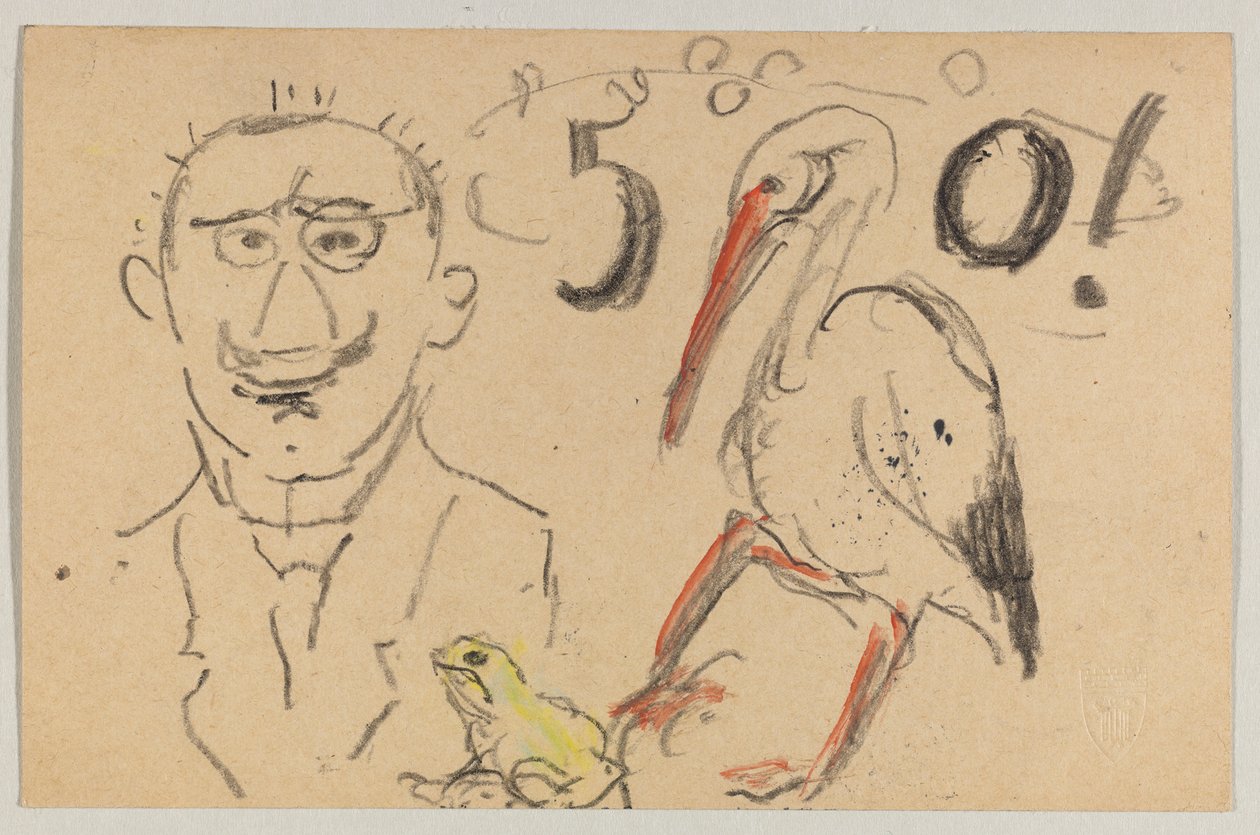 Lovis Corinth Carlu Strathmannovi: pohlednice, razítko 11. září 1916 od Lovis Corinth