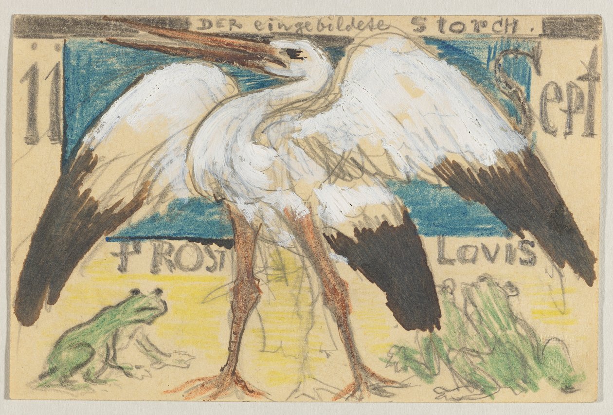 Lovis Corinth Carlu Strathmannovi: pohlednice, poštovní razítko 12. září 1905 od Lovis Corinth