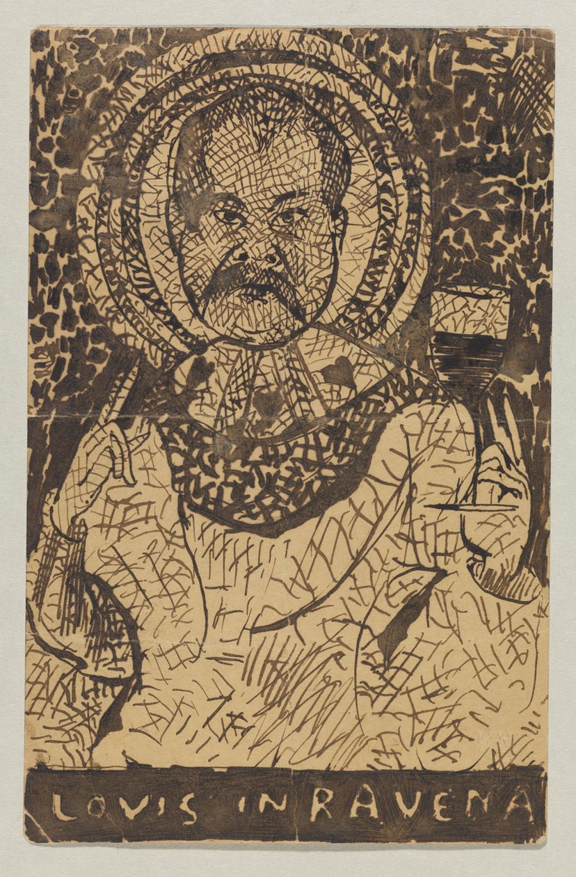 Lovis Corinth Carlu Strathmannovi: pohlednice, razítko 17. května 1897 (Ravenna) od Lovis Corinth