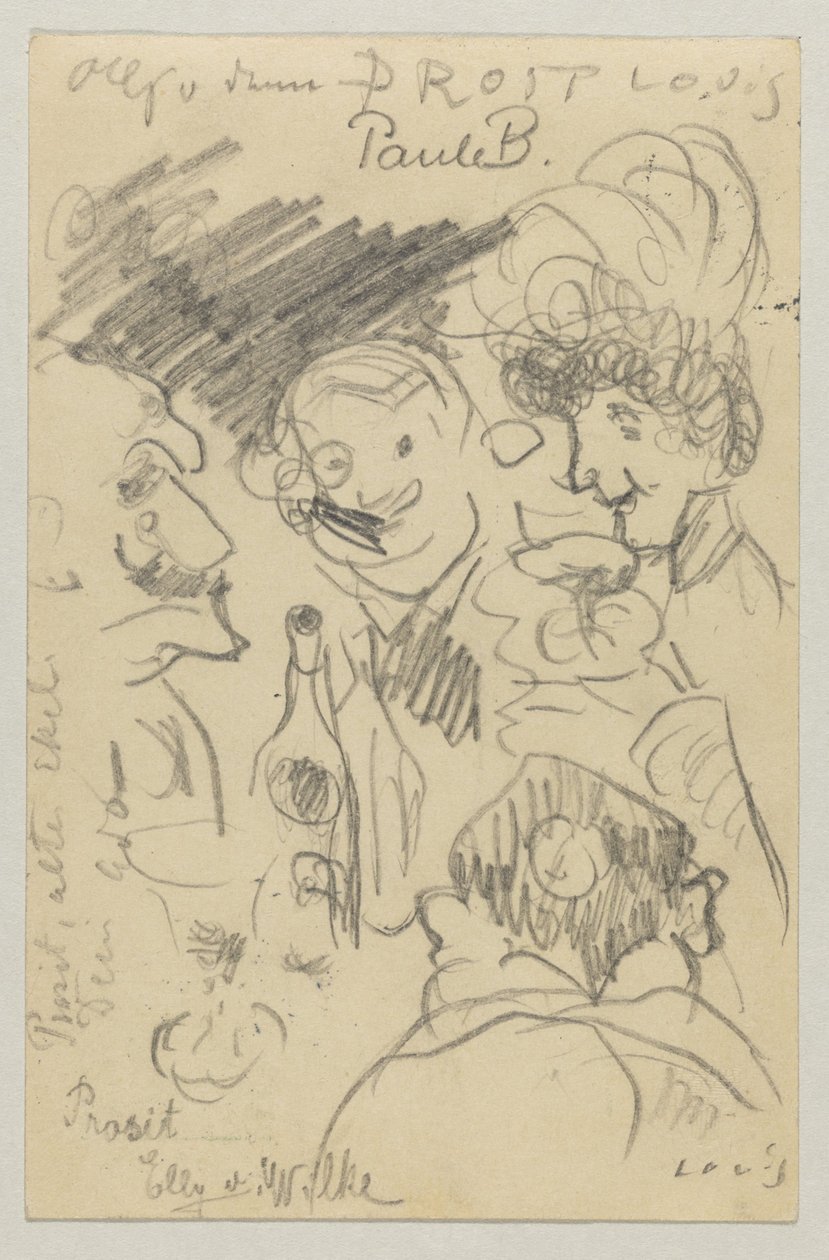 Lovis Corinth Carlu Strathmannovi: pohlednice, razítko 23. září 1905 od Lovis Corinth