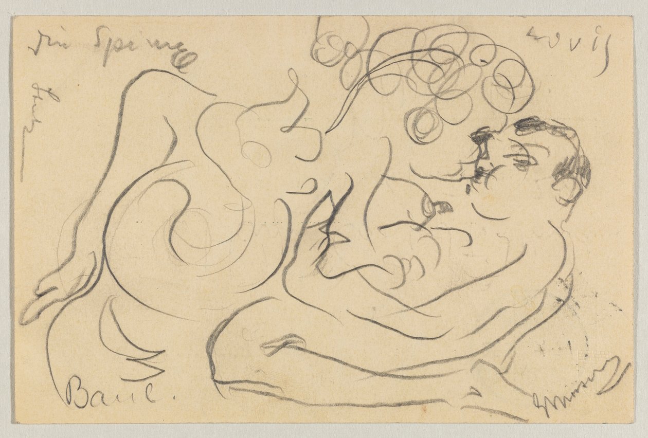 Lovis Corinth Carlu Strathmannovi: pohlednice, razítko 25. března 1908 od Lovis Corinth