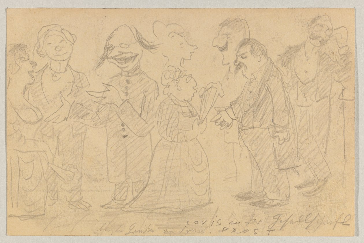 Lovis Corinth Carlu Strathmannovi: pohlednice, razítko 8. listopadu 1899 od Lovis Corinth