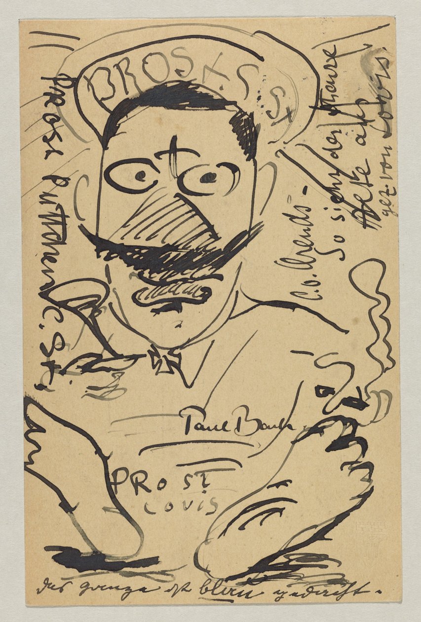 Lovis Corinth Elly Strathmann: pohlednice, razítko 23. února od Lovis Corinth