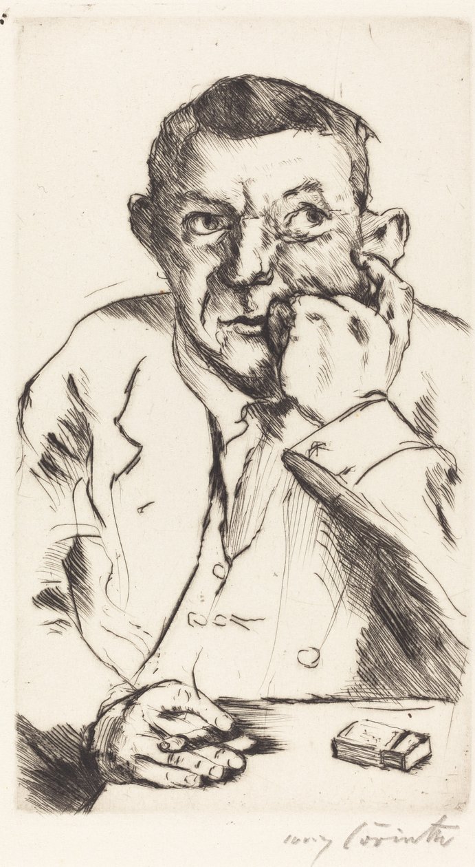 Portrét kouřícího muže, 1916. od Lovis Corinth