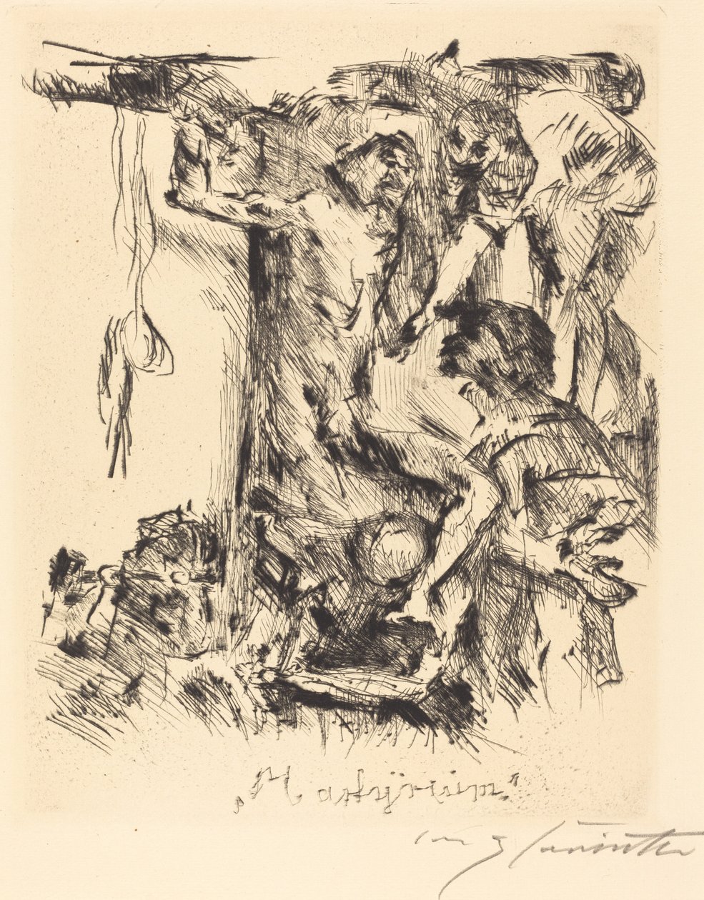 Mučednická smrt, 1921 od Lovis Corinth