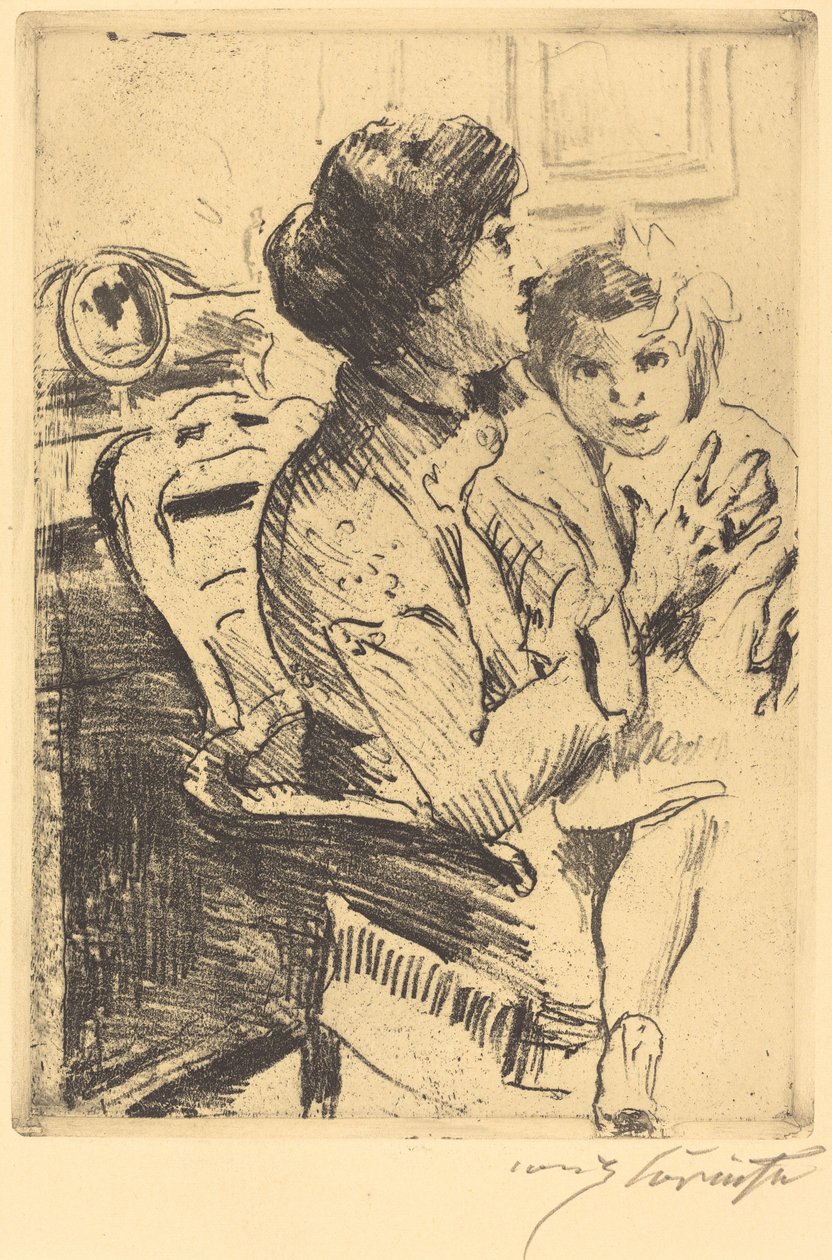 Matka a dítě od Lovis Corinth