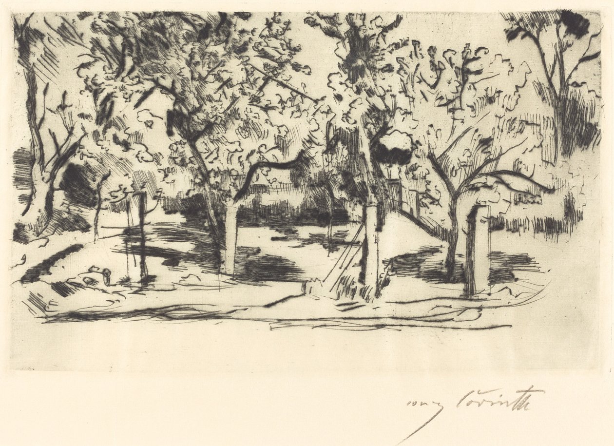 ovocný sad od Lovis Corinth