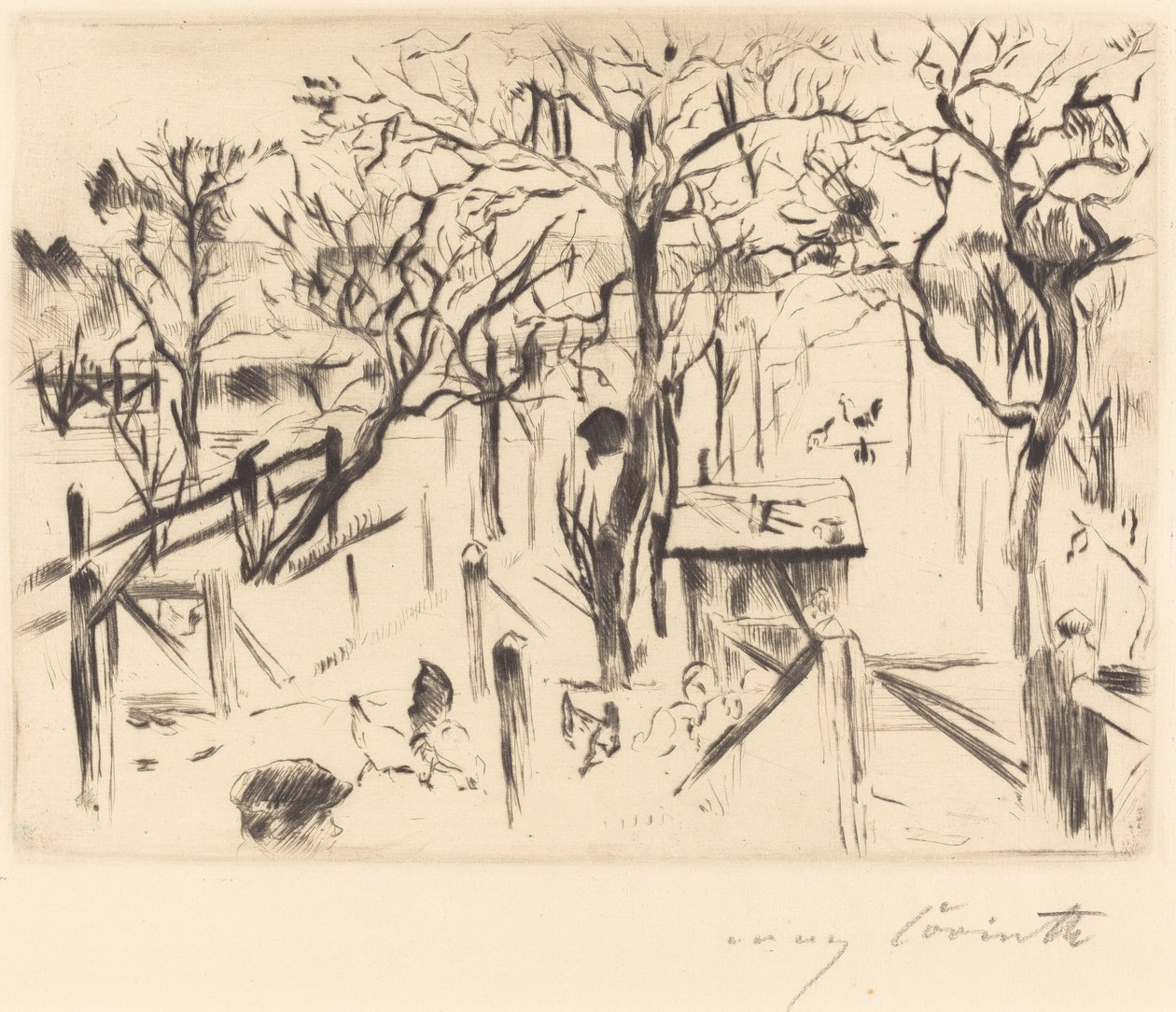 Ovocná zahrada na podzim od Lovis Corinth