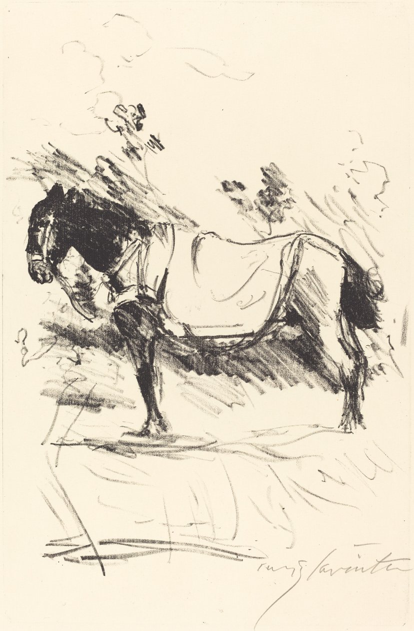 Jezdecký kůň Reitpferd, 1916. od Lovis Corinth