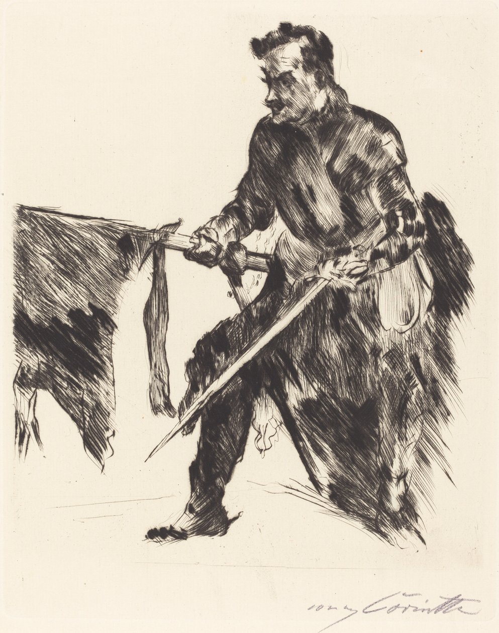 Rudolf Rittner jako Florian Geyer Rudolf Rittner jako Florian Geyer, 1914. od Lovis Corinth