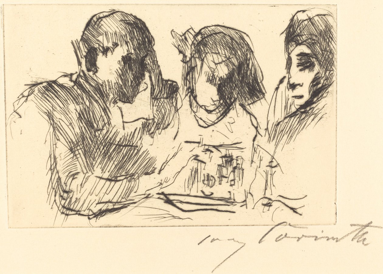 Šachová hra (hráči šachů) od Lovis Corinth