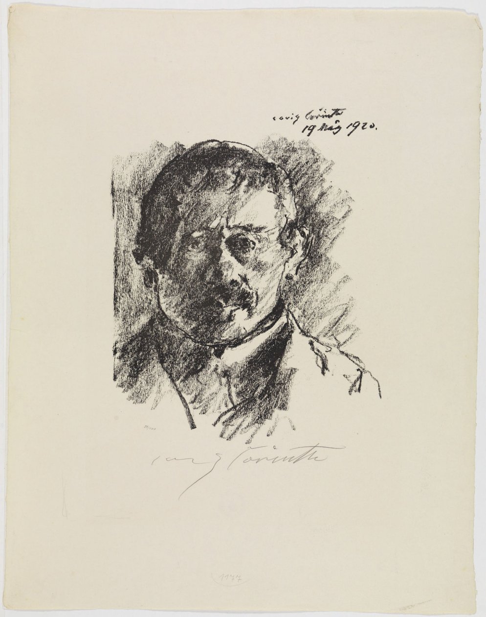 Autoportrét, 19. března 1920 od Lovis Corinth