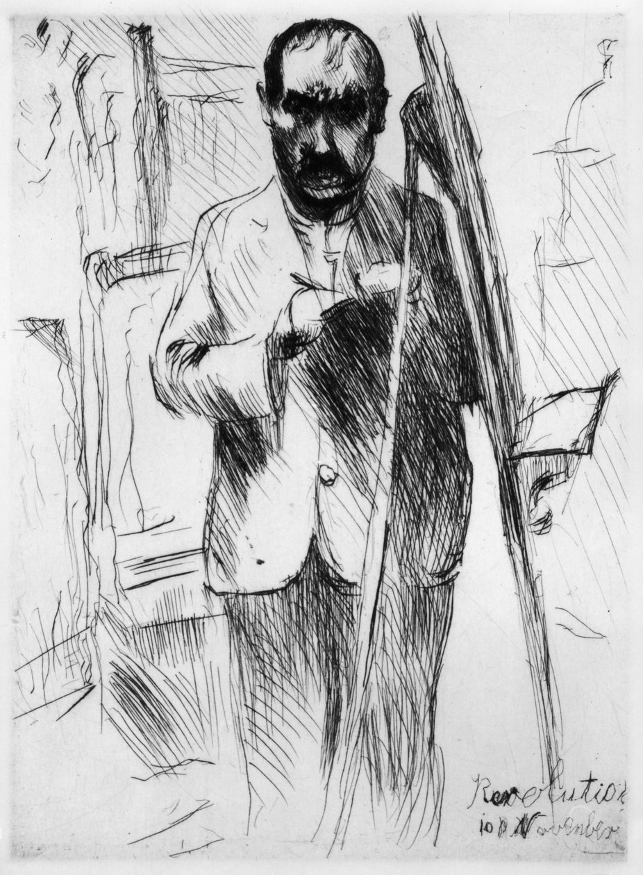 Autoportrét u malířského stojanu od Lovis Corinth