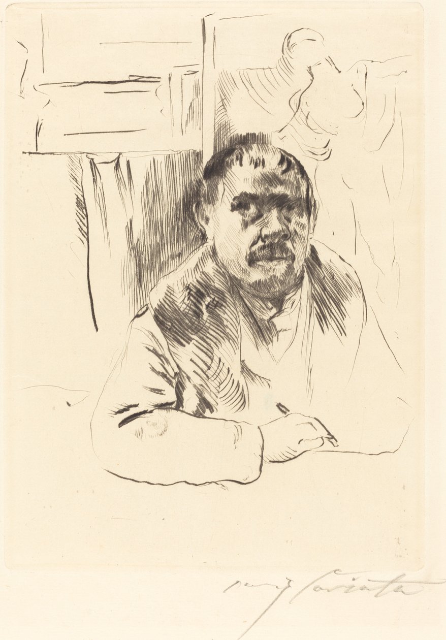 Autoportrét v kožichu, 1913. od Lovis Corinth