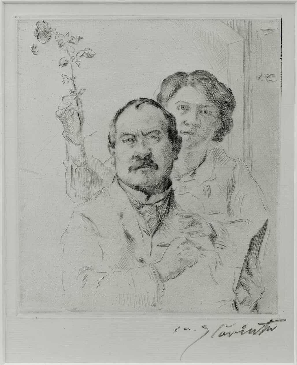 Autoportrét s manželkou Charlotte Berend-Corinthovou od Lovis Corinth