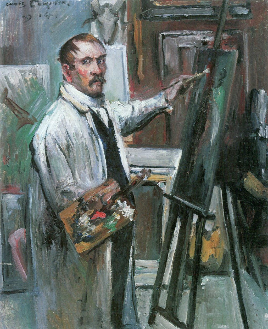 Autoportrét v ateliéru od Lovis Corinth