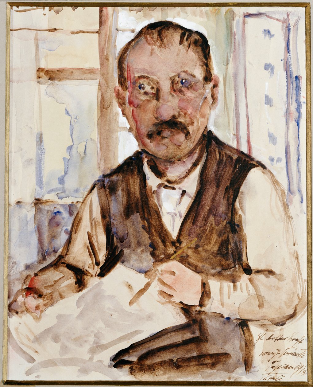 Autoportrét, 1918 od Lovis Corinth