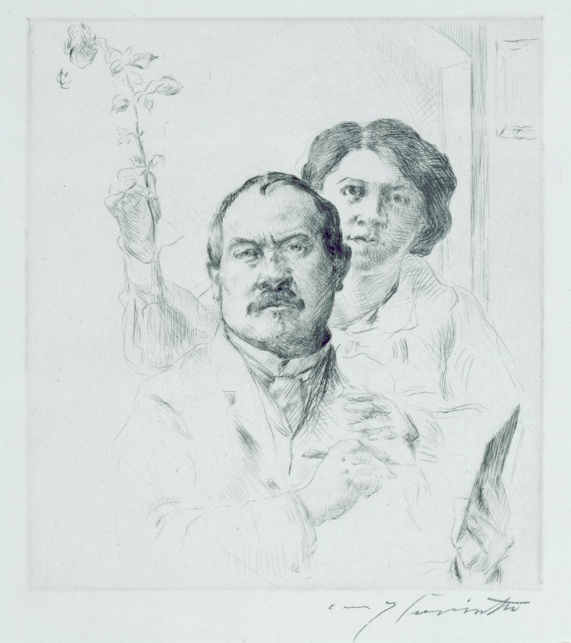 Autoportrét s manželkou od Lovis Corinth