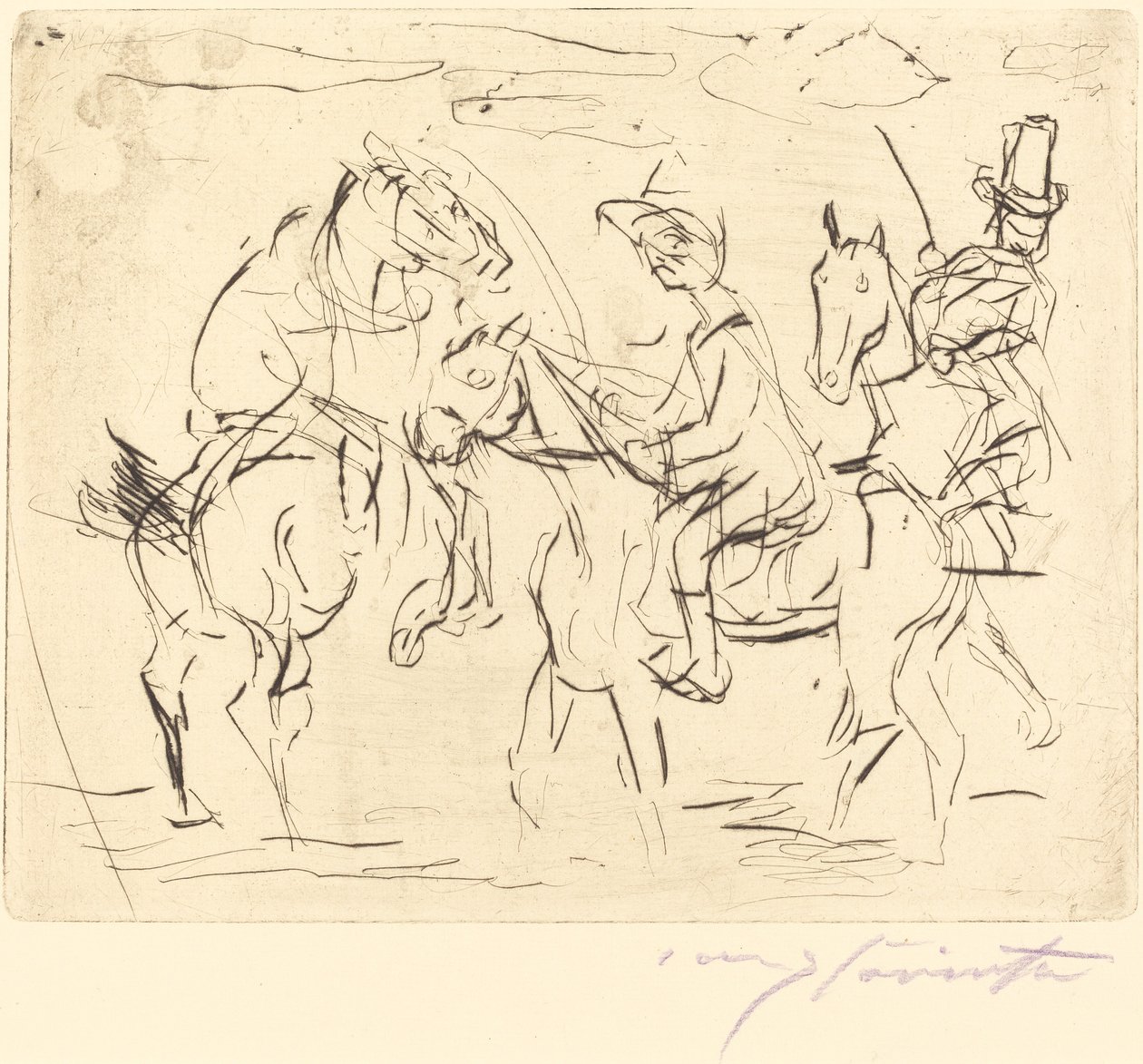 Nedělní jezdci od Lovis Corinth
