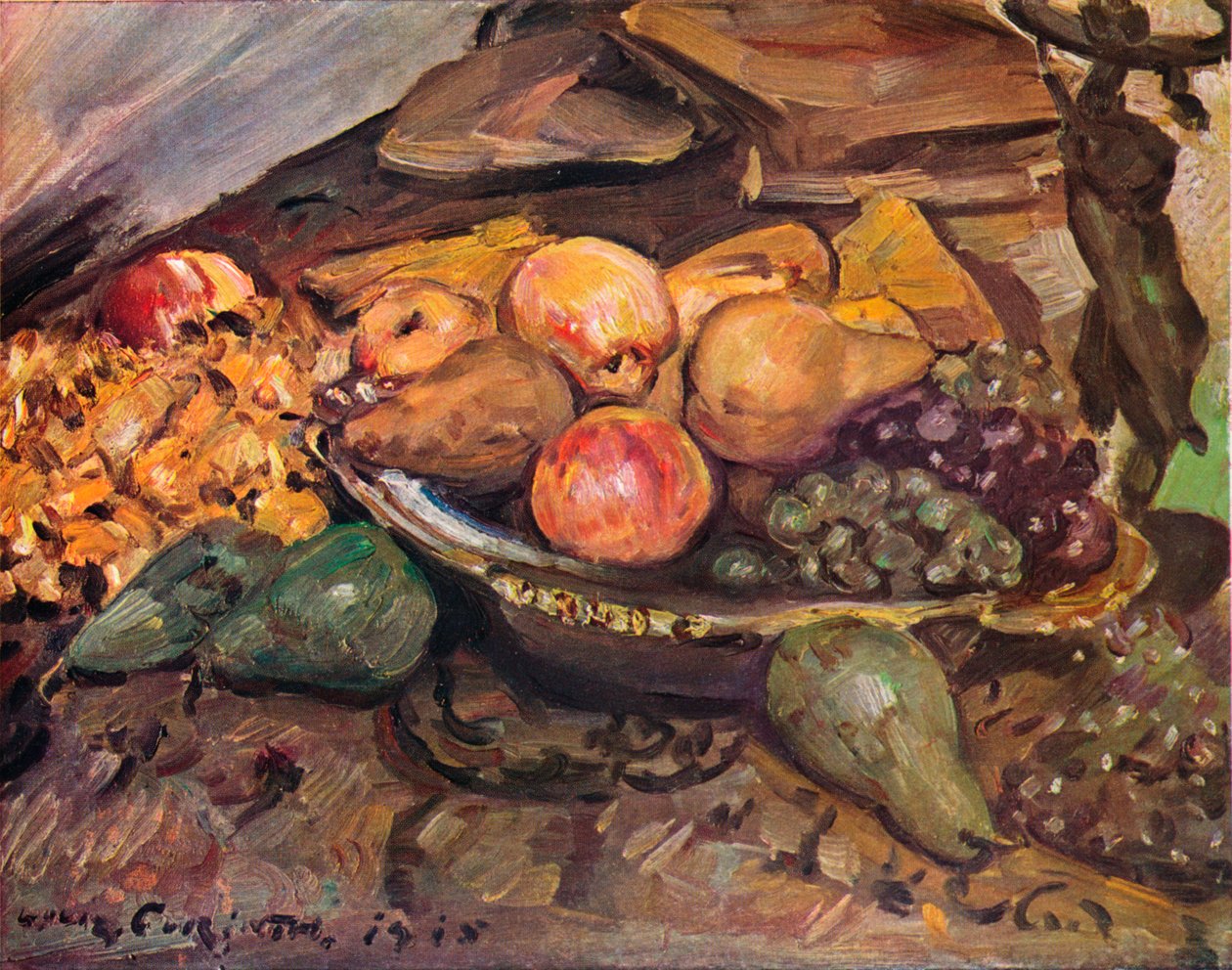 Zátiší s ovocem, 20. století od Lovis Corinth