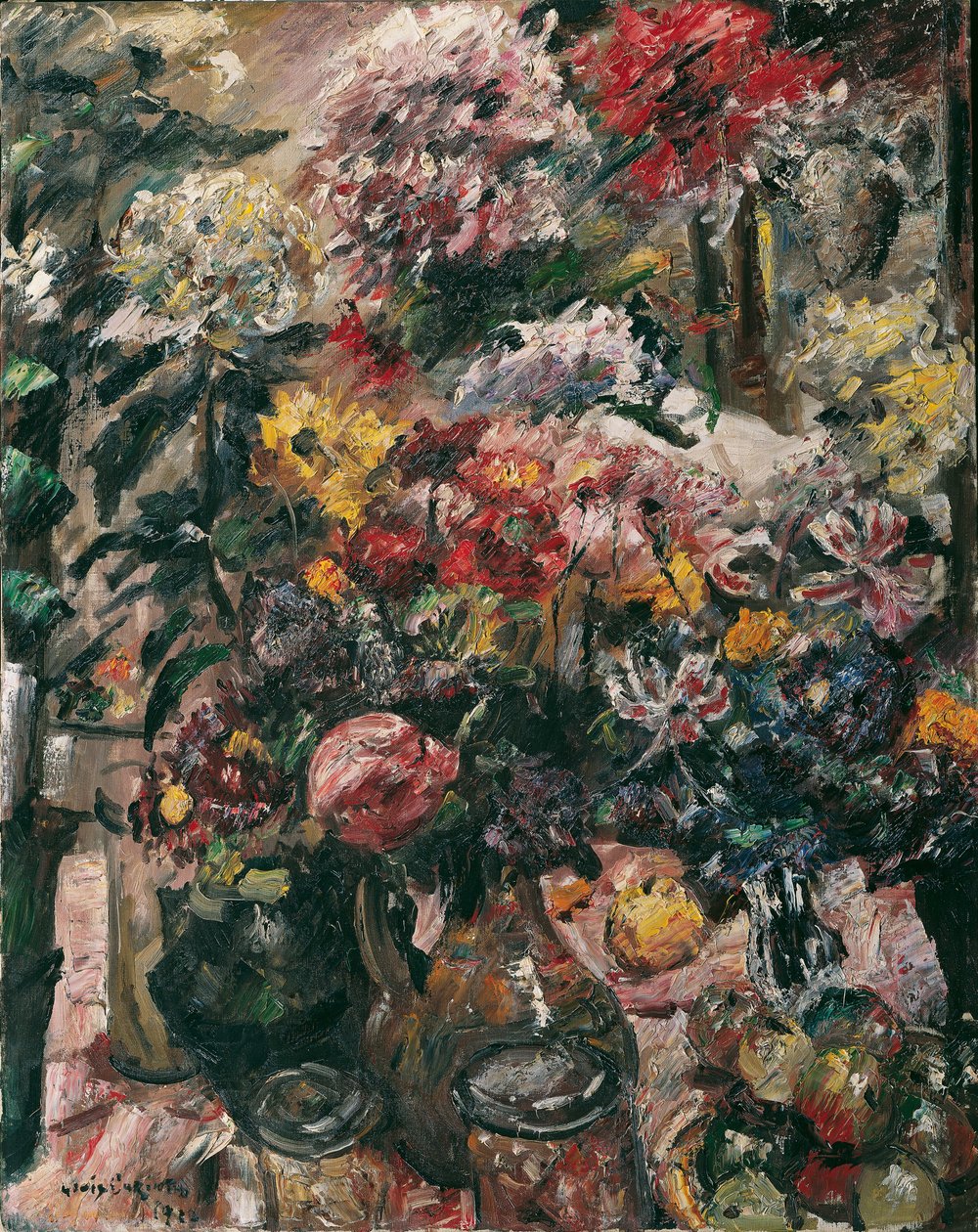 Zátiší s chryzantémami a Amarylis, 1922. od Lovis Corinth