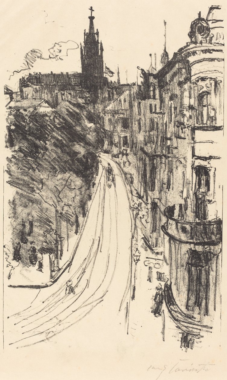 Ulice v Koenigsberg (Ulice v Koenigsberg) od Lovis Corinth