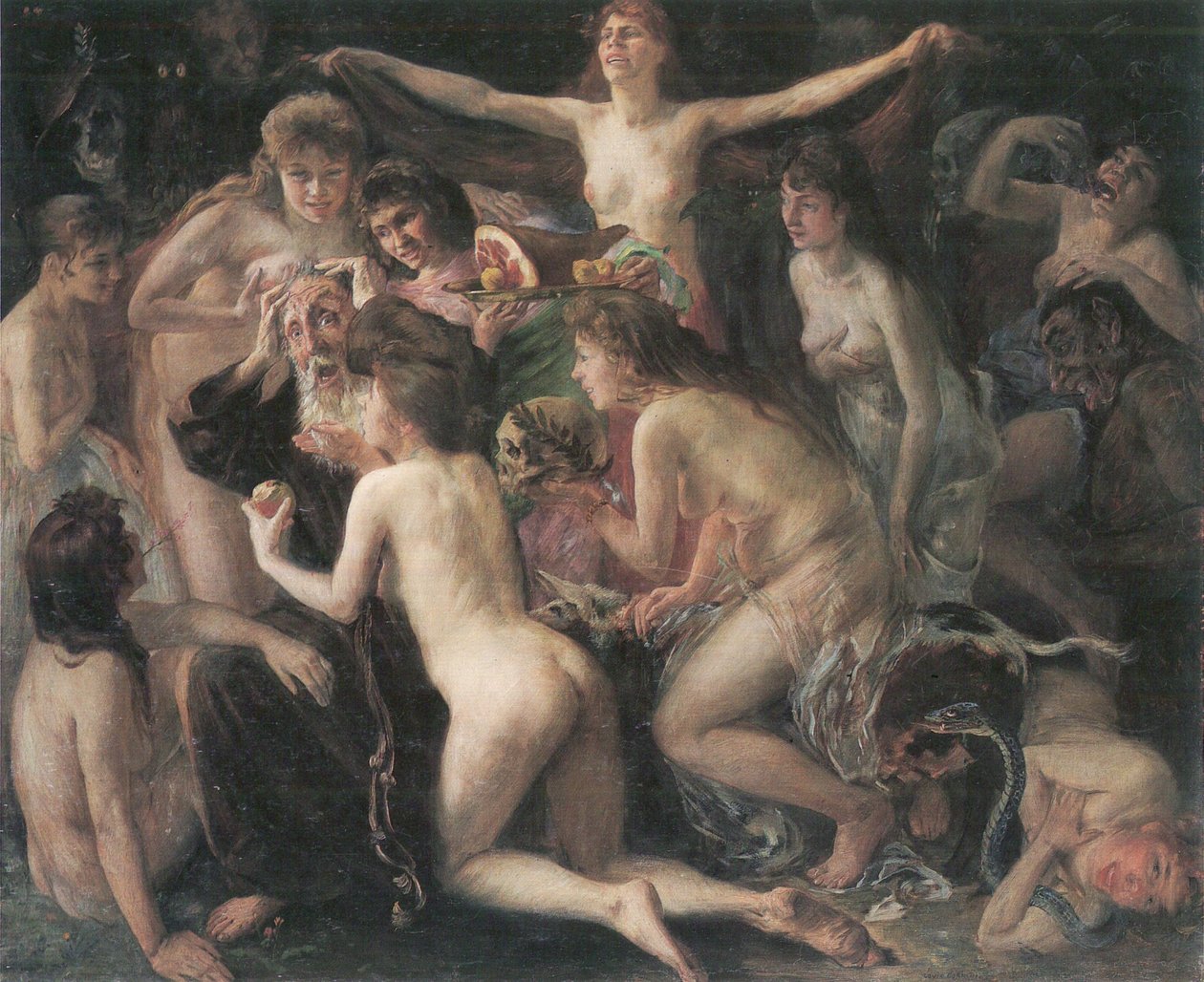 Pokušení svatého Antonína od Lovis Corinth