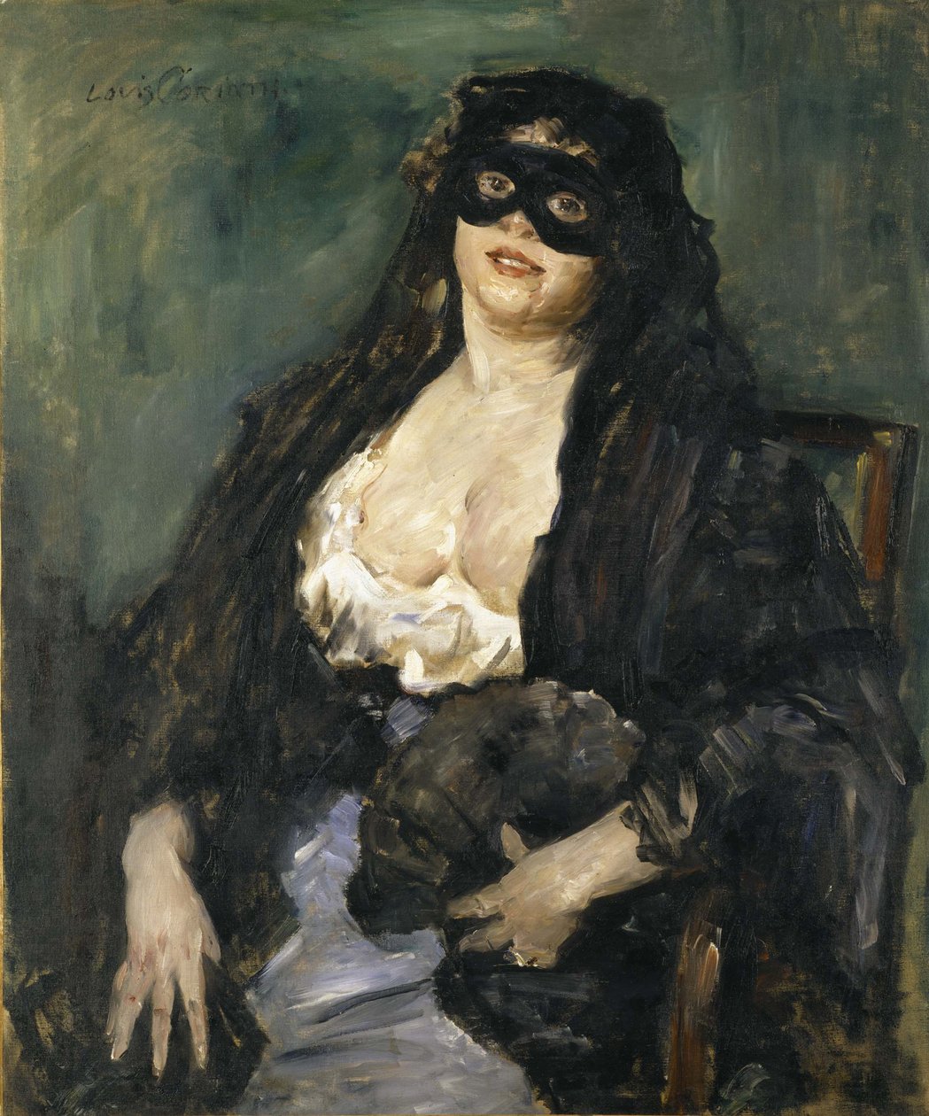 Černá maska od Lovis Corinth
