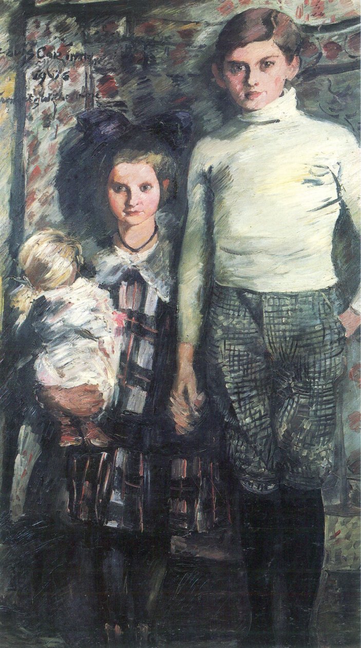 Thomas a Wilhelmine - umělcovy děti od Lovis Corinth