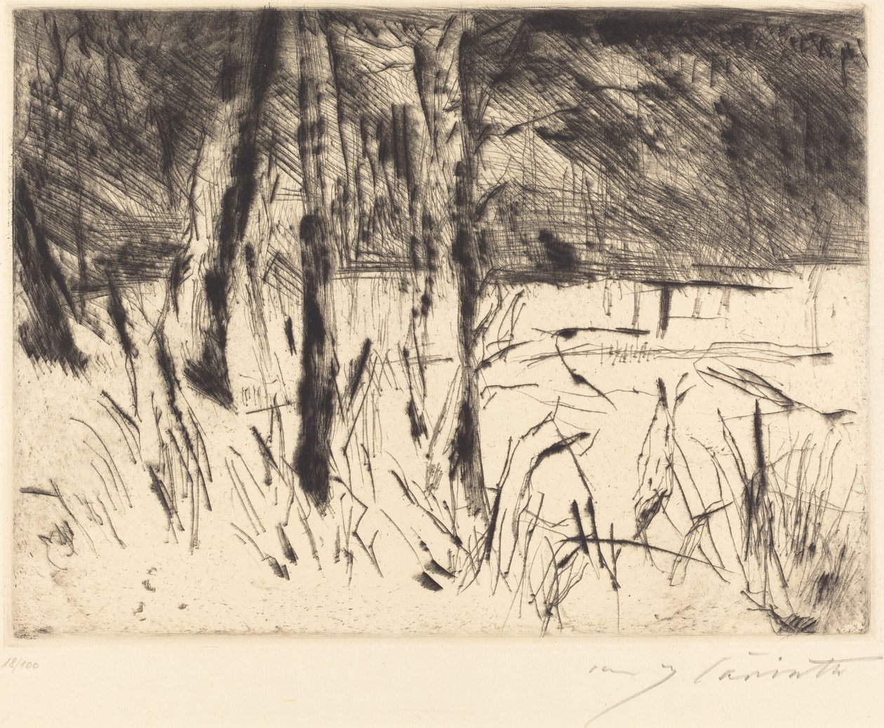 Zoologická zahrada od Lovis Corinth